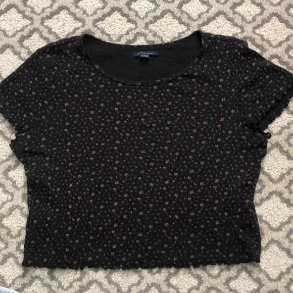 American Eagle Floral Print Crop Top - Picture 2 of 3